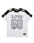 Brand New Men's Official Athletic Raiders Coach Medium Short Sleeve T-Shirt in White RRP £40