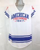 Brand Men's American Freshman T-Shirt in White RRP £30