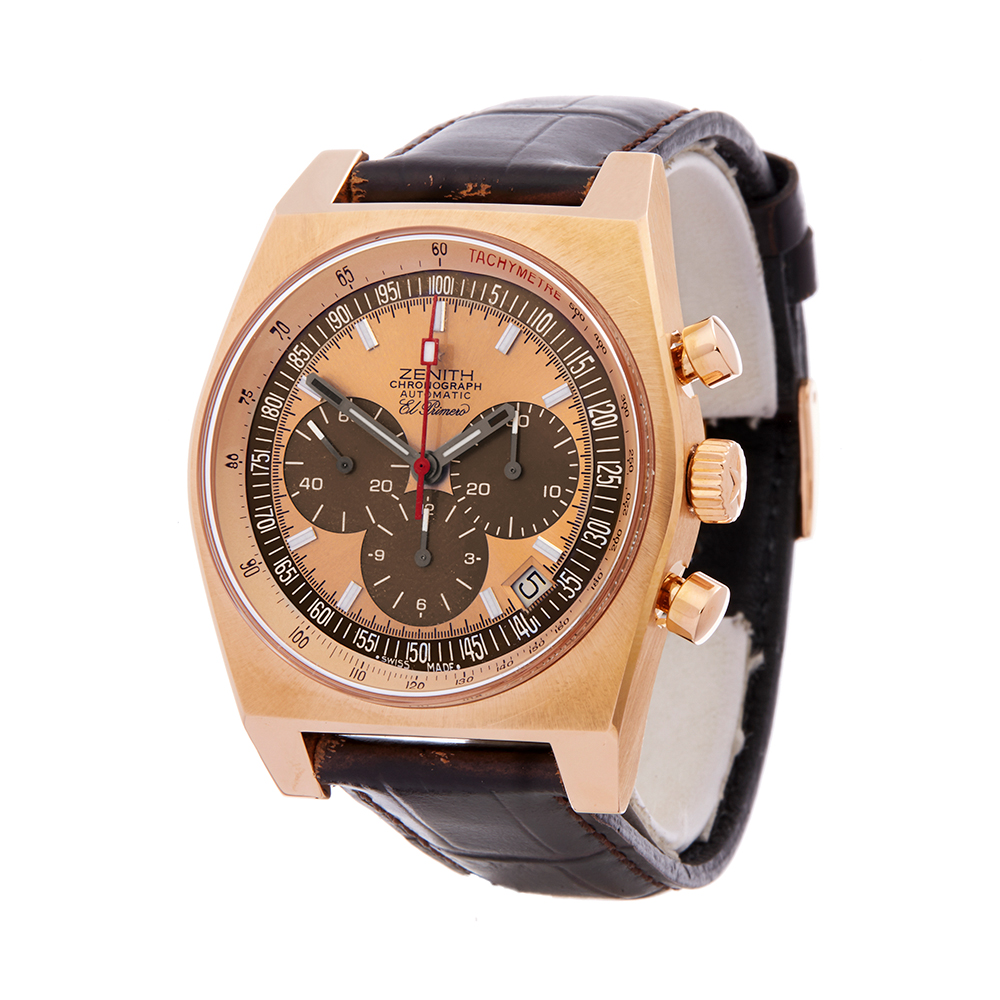 Zenith Vintage Chronograph 18K Rose Gold - 18.1969.469 - Bild 3 aus 8