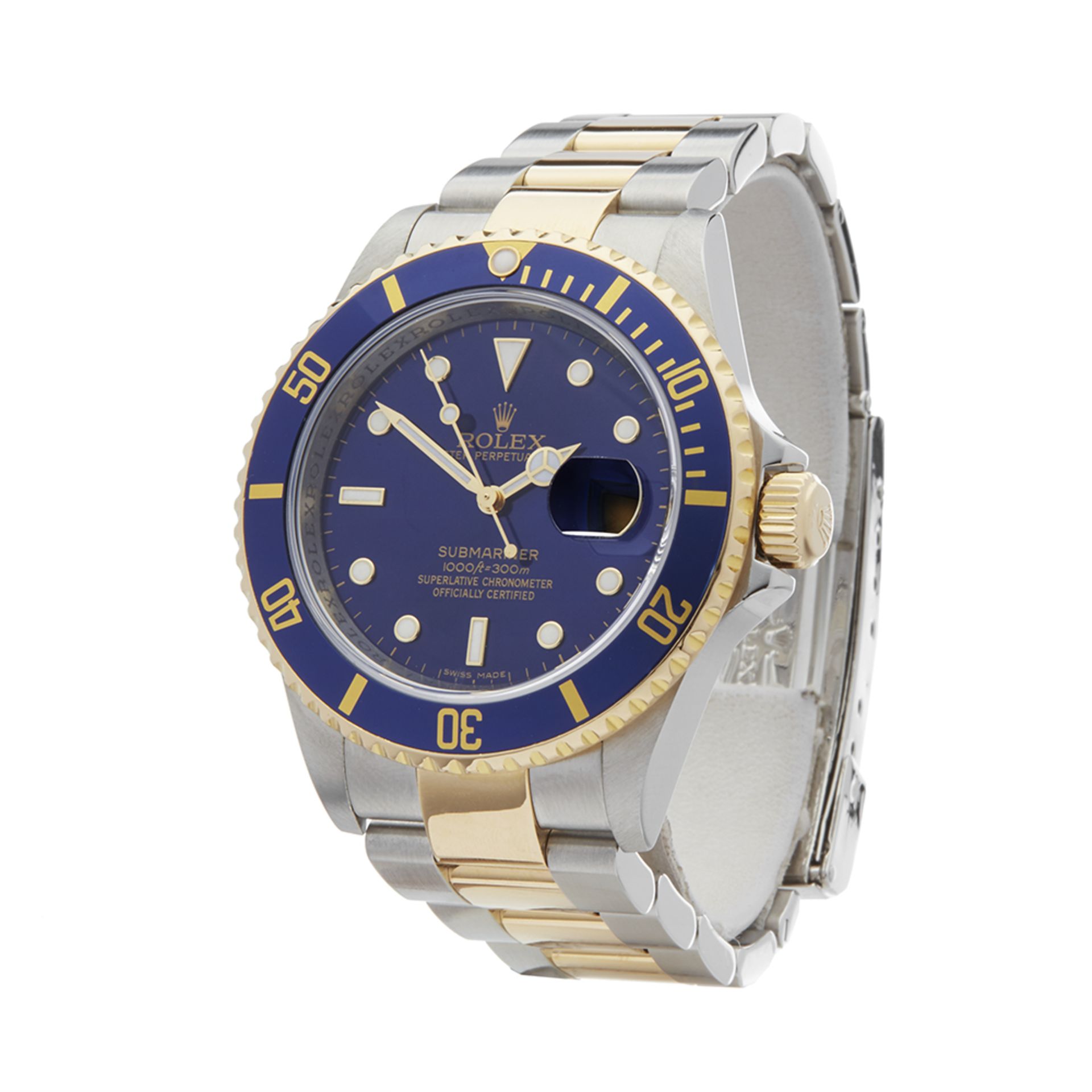 Rolex Submariner Stainless Steel & 18K Yellow Gold - 16613LB - Image 3 of 7