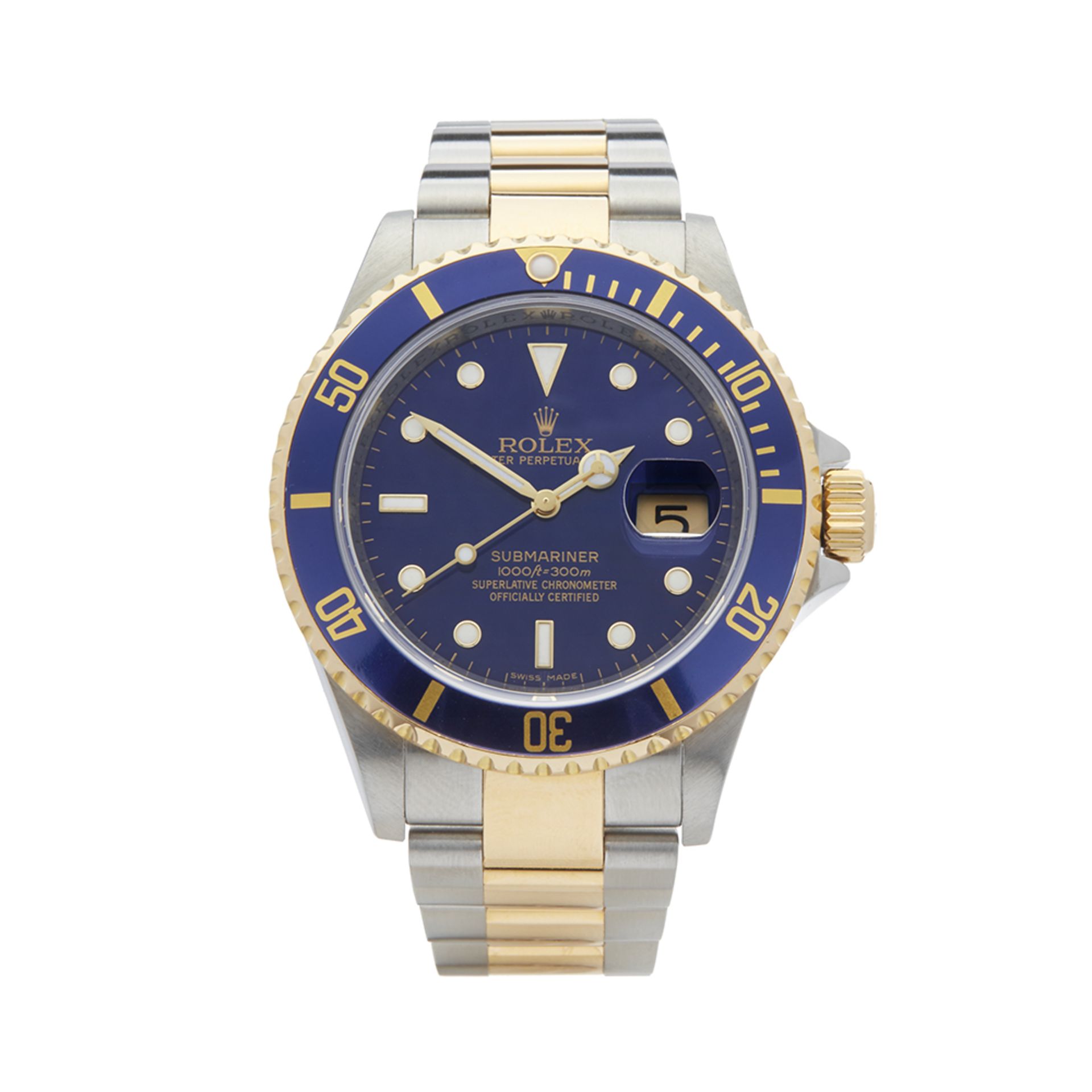 Rolex Submariner Stainless Steel & 18K Yellow Gold - 16613LB - Image 2 of 7