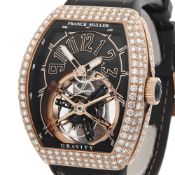 Franck Muller Gravity Skeleton Tourbillon 18K Rose Gold - V 45 T CS D 5N NR