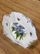 Spode Stafford Flowers, China dish with floral decoration