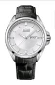 BRAND NEW GENTS HUGO BOSS WATCH 1512875, COMPLETE WITH ORIGINAL PACKAGING AND MANUAL - FREE P & P