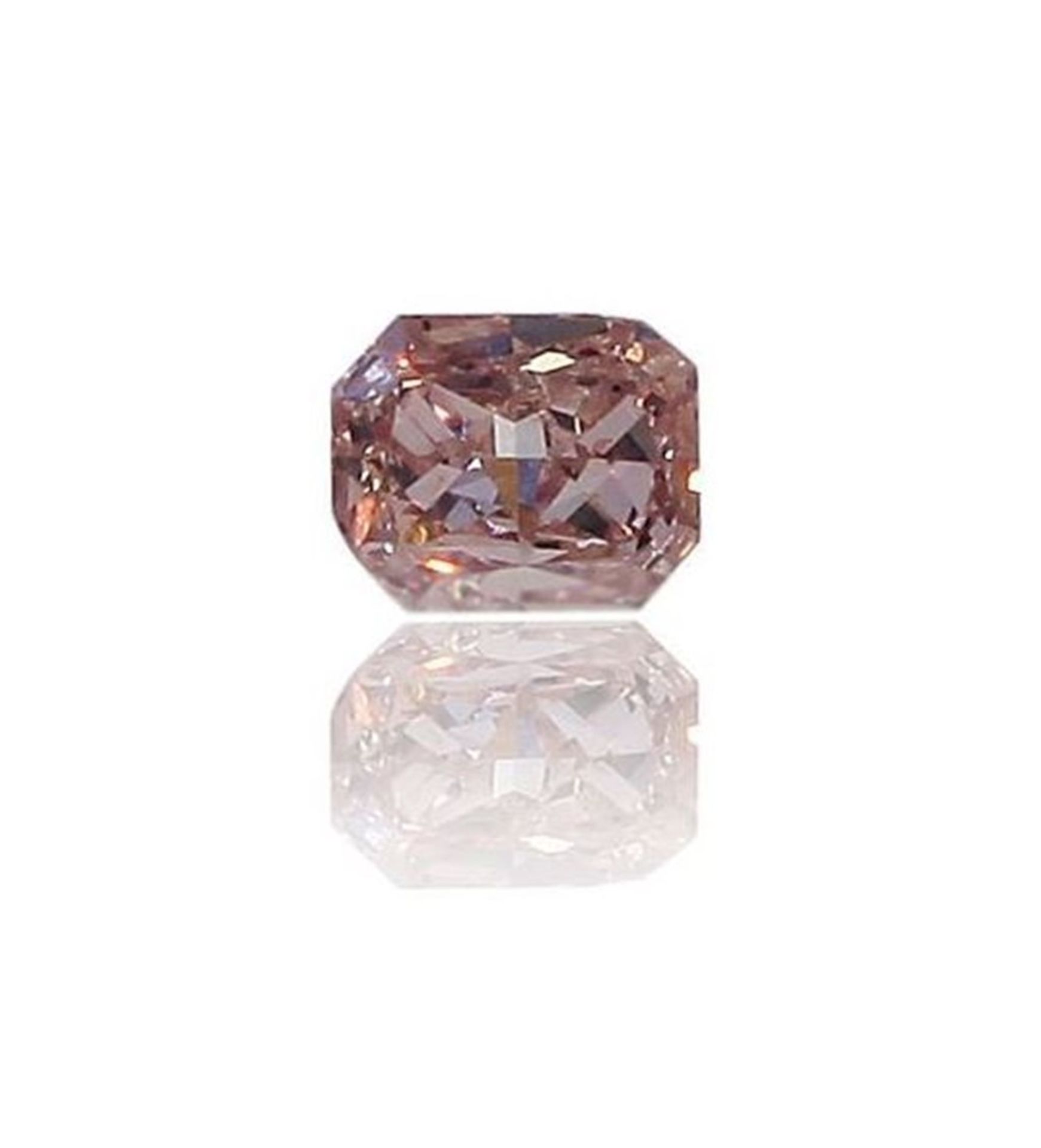 GIA Certified 0.08 ct. Fancy Orangy Pink Diamond - Image 3 of 10