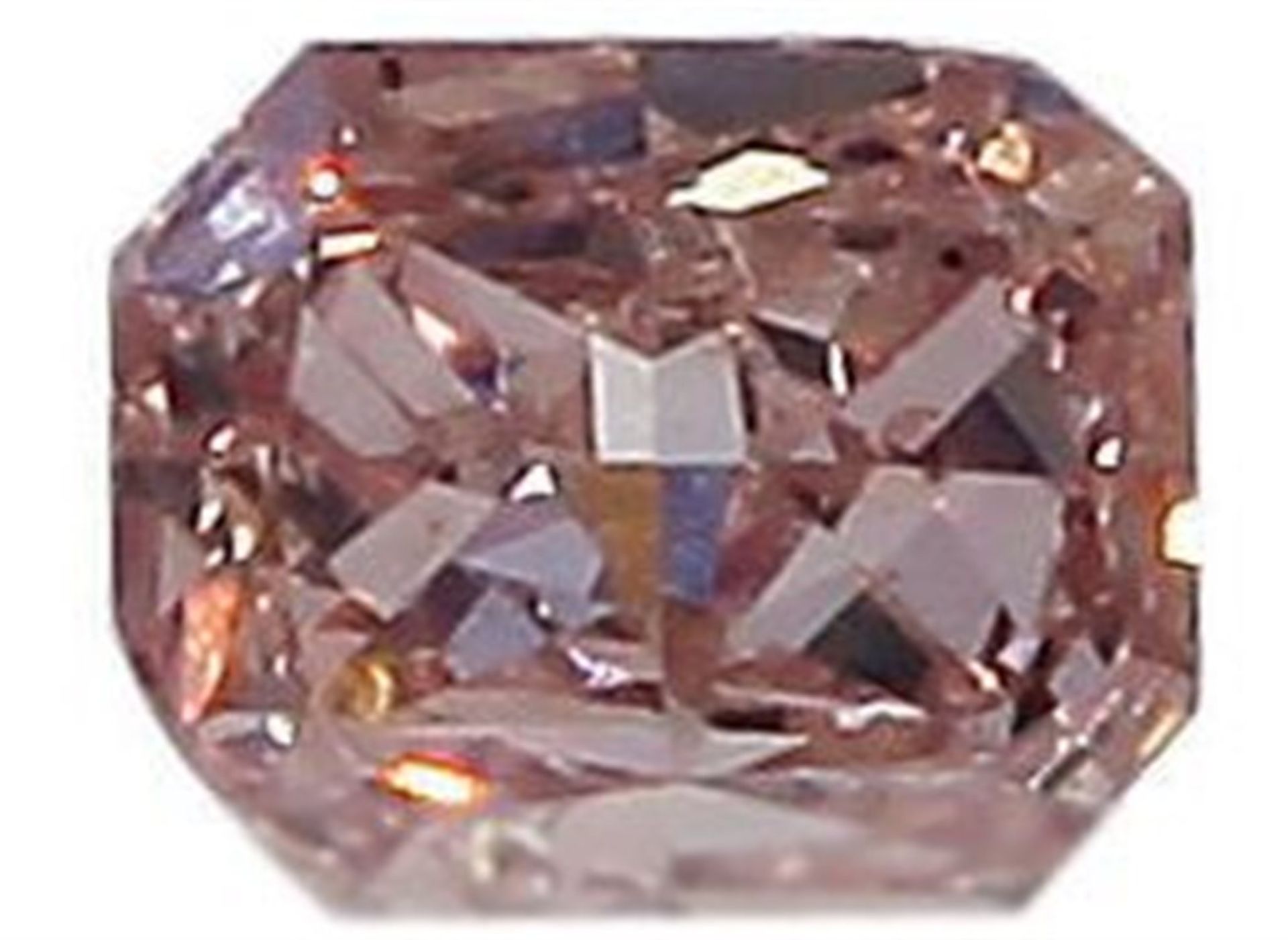 GIA Certified 0.08 ct. Fancy Orangy Pink Diamond - Image 2 of 10