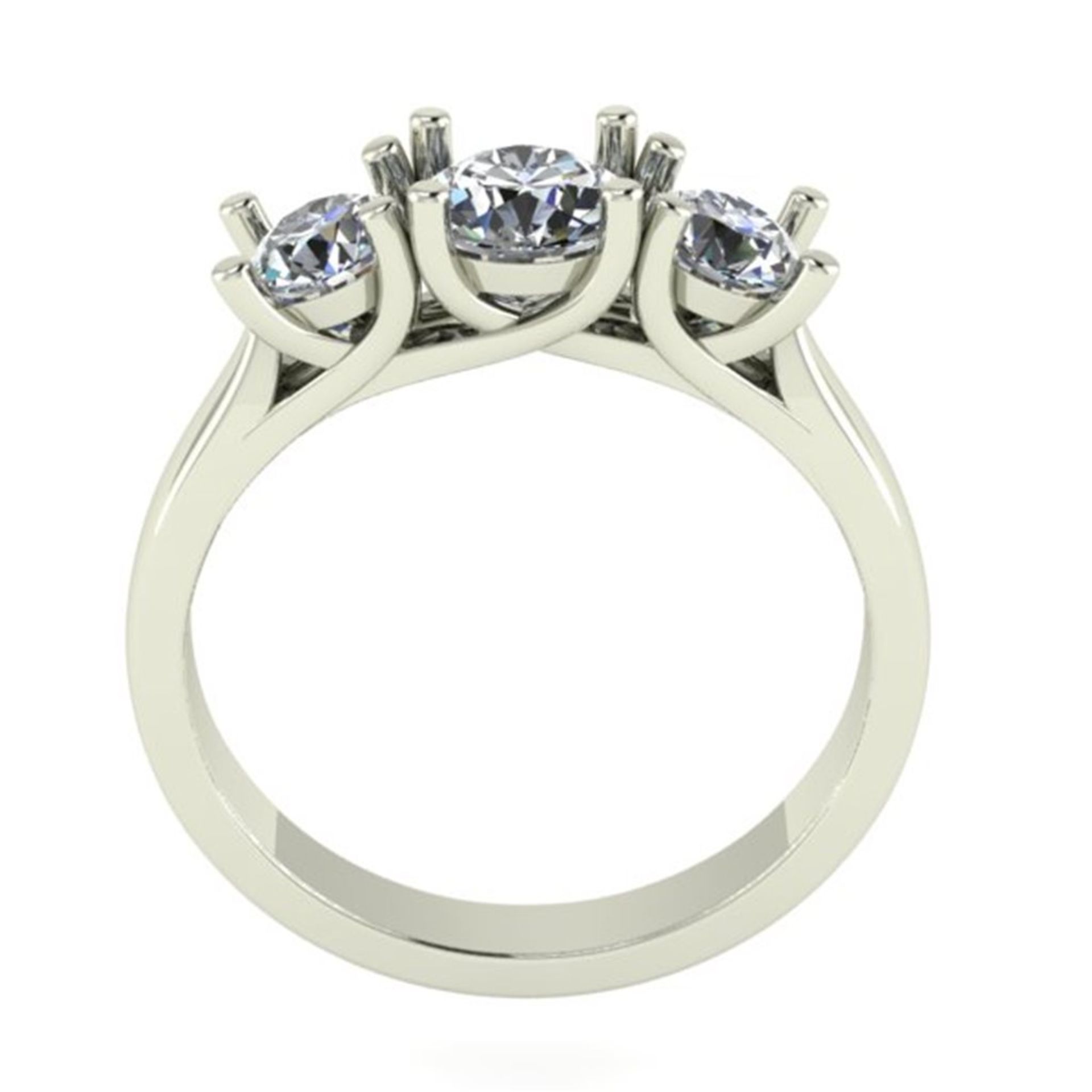 14 K / 585 White Gold Diamond Ring - Image 3 of 4