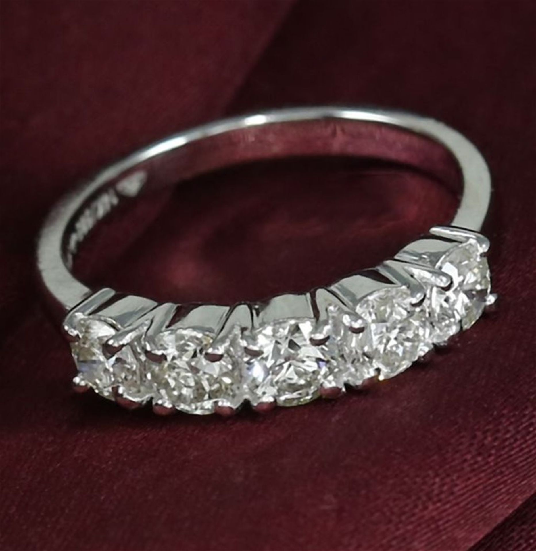 IGI Certified 14 K / 585 White Solitaire Diamond Ring - Image 3 of 7