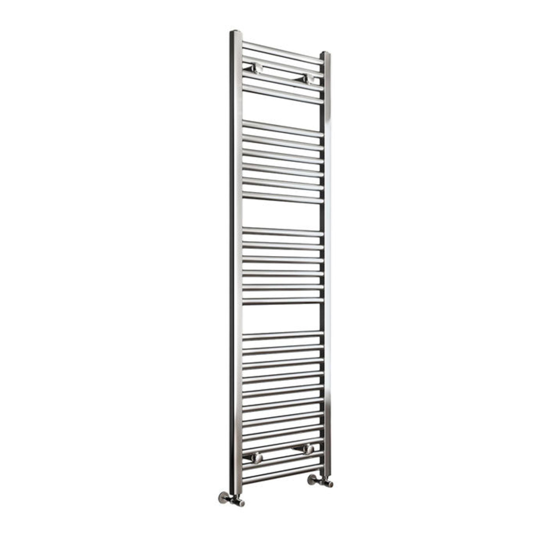 (AA7) 1600x450mm - 25mm Tubes - Chrome Heated Straight Rail Ladder Towel Radiator. This premium - Image 3 of 4