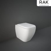 (AZ90) RAK Metropolitan Back To Wall Toilet. WRAS approved flush mechanism Anti-scratch soft close