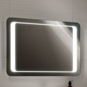 (AZ131) 700x500mm Quasar Illuminated LED Mirror. RRP £349.99. Energy efficient LED lighting with