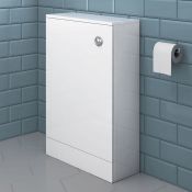 (C137) 500mm Slimline Gloss White Back To Wall Toilet Unit. Engineered with everyday use in mind,