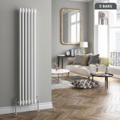 (U164) 1500x290mm White Triple Panel Vertical Colosseum Traditional Radiator. RRP £279.99. Made from