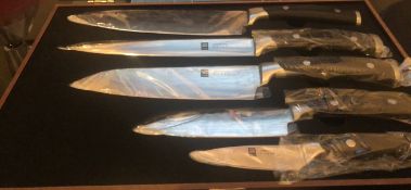 Kyoto Damascus Chef Knife Set