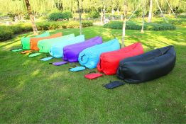 12 units of Lazy Lay Bag Air Sofas.