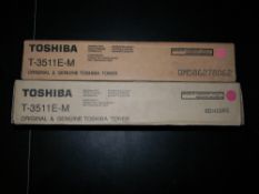2 x Toshiba T-3511E-M Toner (Magenta)
