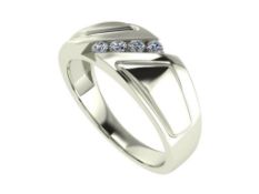 14 K / 585 White Gold Men’s Diamond Ring