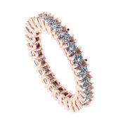 14 K / 585 Rose Gold Eternity Diamond Ring