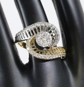 IGI Certified 18 K / 750 Yellow Gold Designer Diamond Ring