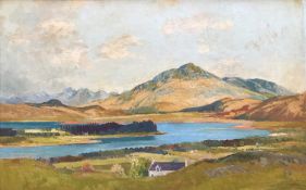Tom Hovell Shanks Scottish RSW RGI PAI Large oil painting Ben Resipoil and Loch Shiel