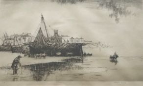William Douglas Macleod Scottish 1892-1963 Exhibited R.S.A, G.I signed etching Spanish Coastline