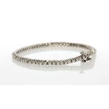 18ct white gold diamond bracelet