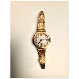 Ladies vintage gold cocktail watch