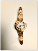 Ladies vintage gold cocktail watch