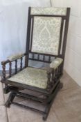 Early vintage american style rocking chair
