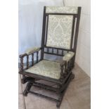 Early vintage american style rocking chair