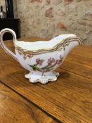 Spode Stafford Flowers, sauce jug, floral decoration and hand gilding