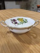 Stafford Flowers twin handled soup bowl