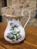 Spode Stafford Flowers, milk jug, floral decoration and hand gilded