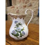 Spode Stafford Flowers, milk jug, floral decoration and hand gilded