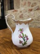 Spode Stafford Flowers, milk jug, floral decoration with hand gilding