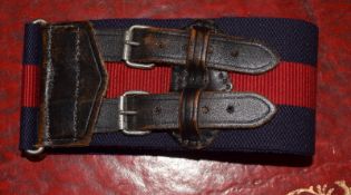 Welsh Guards Buff Belt And Buckles, - No Reserve