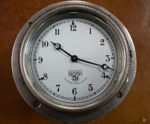 Smiths Cricklewood Works London Silvered Face Car Clock
