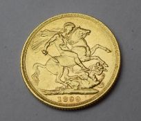 Gold Full Sovereign Australian Mint 1899