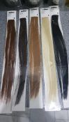 Whole carton of 240 x clip-on hair extensions