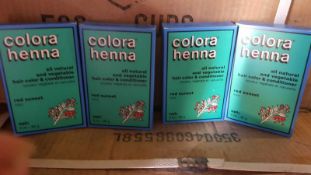 144 x assorted shades henna hair colours