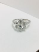 2.25ct diamond cluster style dress ring. 7 Brilliant cut diamonds, I colour and si2-3 clarity.
