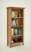 60x Hereford Rustic Oak 4ft 6in x 2ft Bookcase
