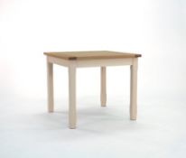 50x Camden Painted & Ash Square Table - 90cm
