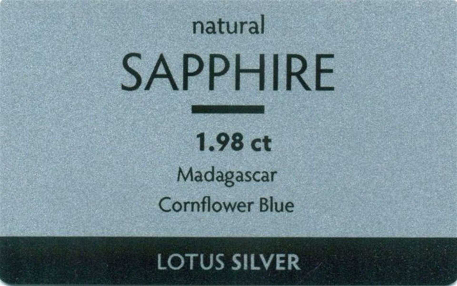 LOTUS Certified 1.98 ct. Blue Sapphire - Cornflower Blue - Image 7 of 8