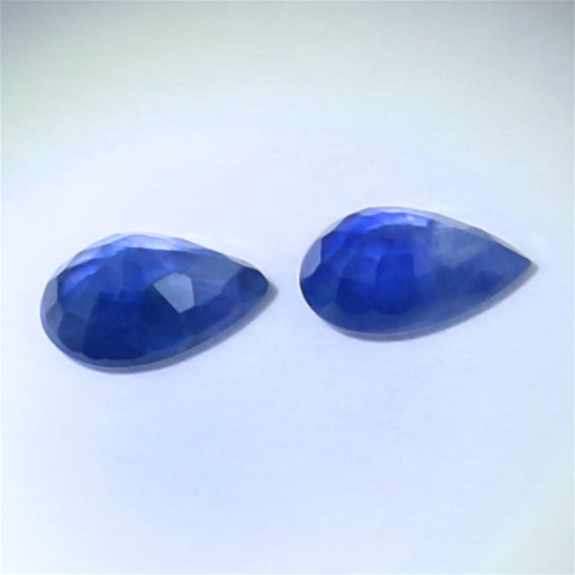 IGI Certified - Set of 2 Blue Sapphires MADAGASCAR - Image 5 of 5