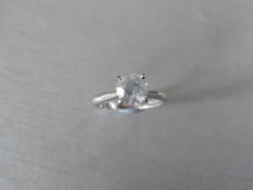 1.30ct diamond soliataire ring,1.30ct brilliant cut diamond h Colour i2 clarity,18ct white gold