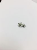 1ct brilliant cut diamond pendant ,1ct diamond,i2 clarity h Coloured,clarity enhanced,18ct white