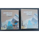 Vintage 2 x Postcard Albums Containing PHG Stamps Cards At Least 40 Cards Per Book NO RESERVE