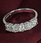 IGI Certified 14 K / 585 White Solitaire Diamond Ring