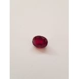 Natural Ruby Oval Facet Top Blood Red